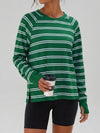 Soft Striped Long Sleeve T Shirt - Fisoew