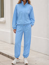 Windbreaker Jacket With Elastic Waist Pants Set