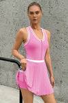 Fisoew Women's Pink Tennis Mini Dress - Fisoew