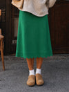 Ruffle Hem With Pocket Hight Waist Skirts