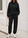 Windbreaker Jacket With Elastic Waist Pants Set