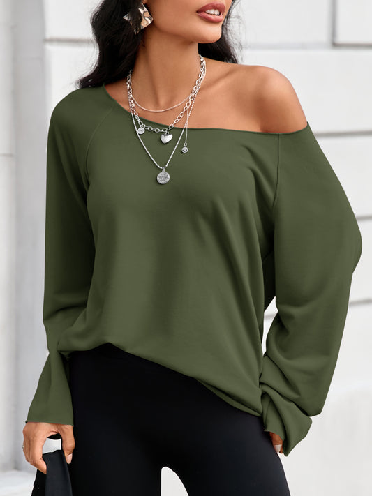 Off The Shoulder Oversized Sweatshirts