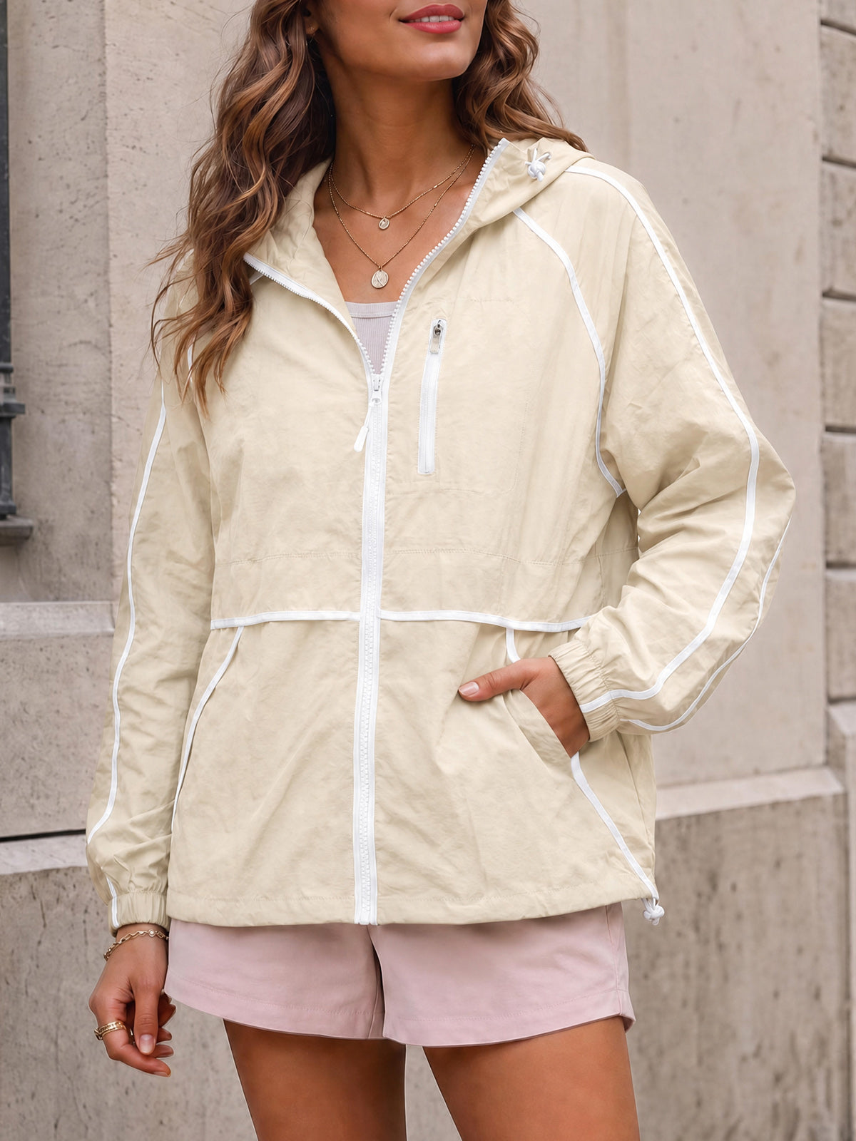 Lightweight Zipper Hoodie Jackets - Fisoew