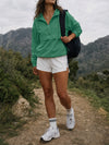 Cropped Hooded Windbreaker Jacket