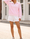 Striped Half Zip Sweatshirts