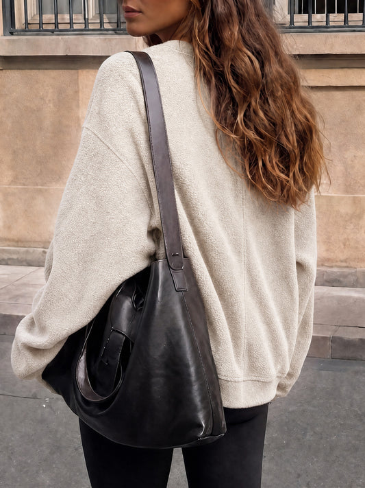 Oversized Fleece Fuzzy Fall Sweatshirts