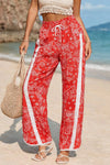 High Waisted Drawstring Elastic Sweatpants - Fisoew