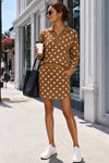 Polka Dot Crop Tops With Skirt Sets