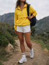 Cropped Hooded Windbreaker Jacket