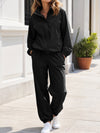 Windbreaker Jacket With Elastic Waist Pants Set