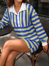 Lapel Neck Buttons Sweatshirt With Short Sets - Fisoew