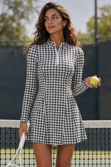 Plaid A-line with Built-In Mini Dresses