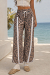 High Waisted Drawstring Elastic Sweatpants - Fisoew