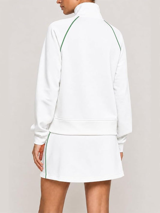 Zip Up Sweatshirt With Skirts Sets