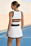 Women‘s White 2 Piece Outfits High Waisted Tracksuits Fisoew - Fisoew