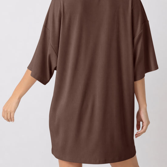 Oversized T-Shirt With Biker Short Lounge Sets - Fisoew