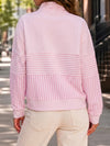 Striped Half Zip Sweatshirts