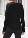 Solid Ribbed Knit Henley Shirts - Fisoew