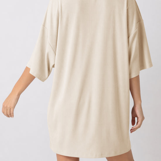Oversized T-Shirt With Biker Short Lounge Sets - Fisoew