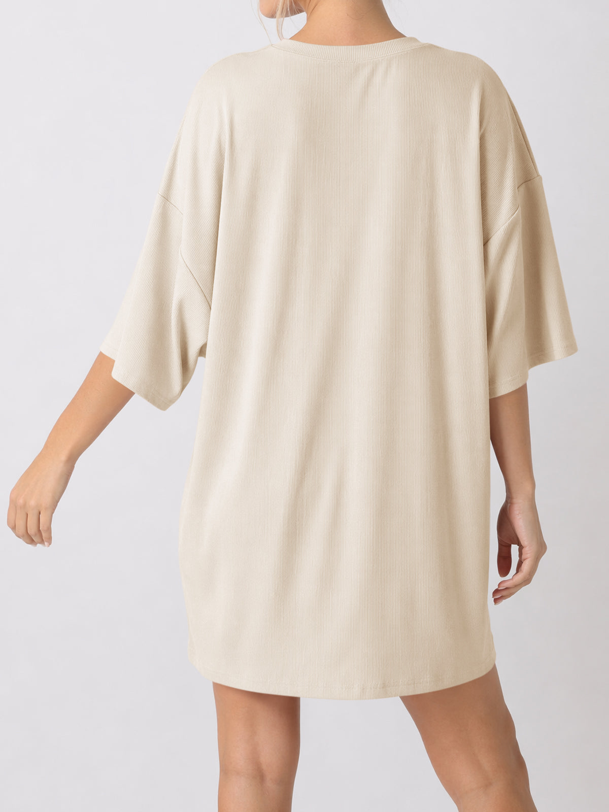 Oversized T-Shirt With Biker Short Lounge Sets - Fisoew
