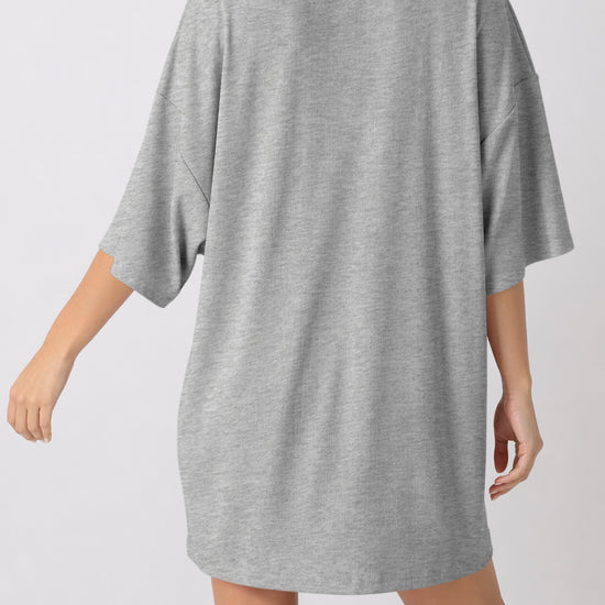 Oversized T-Shirt With Biker Short Lounge Sets - Fisoew