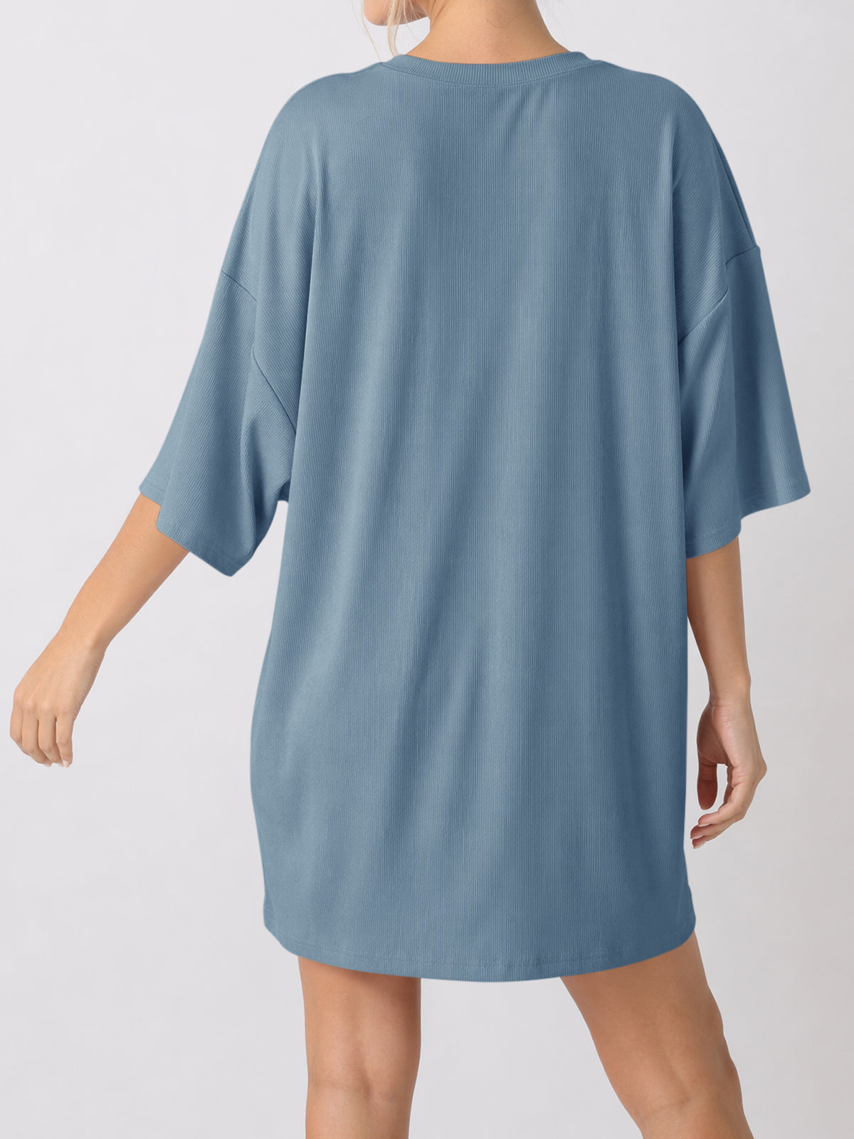Oversized T-Shirt With Biker Short Lounge Sets - Fisoew
