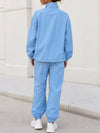 Windbreaker Jacket With Elastic Waist Pants Set