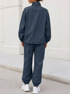 Windbreaker Jacket With Elastic Waist Pants Set