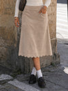 Ruffle Hem With Pocket Hight Waist Skirts