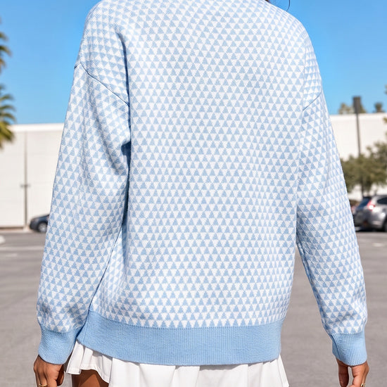 V Neck Button Knit Cardigan - Fisoew