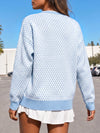 V Neck Button Knit Cardigan - Fisoew