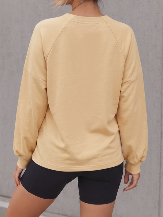 Tie Knot Wrap Long Sleeve Sweatshirts - Fisoew