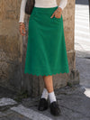 Ruffle Hem With Pocket Hight Waist Skirts
