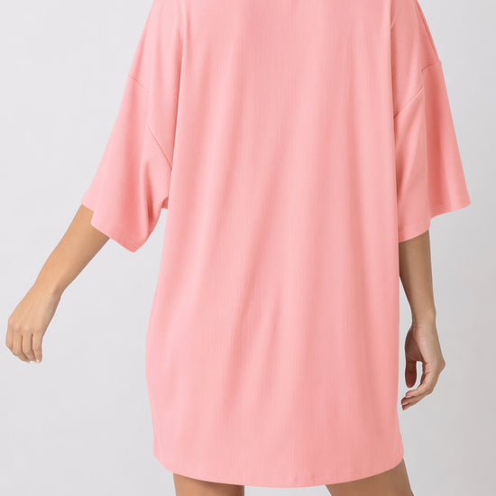 Oversized T-Shirt With Biker Short Lounge Sets - Fisoew