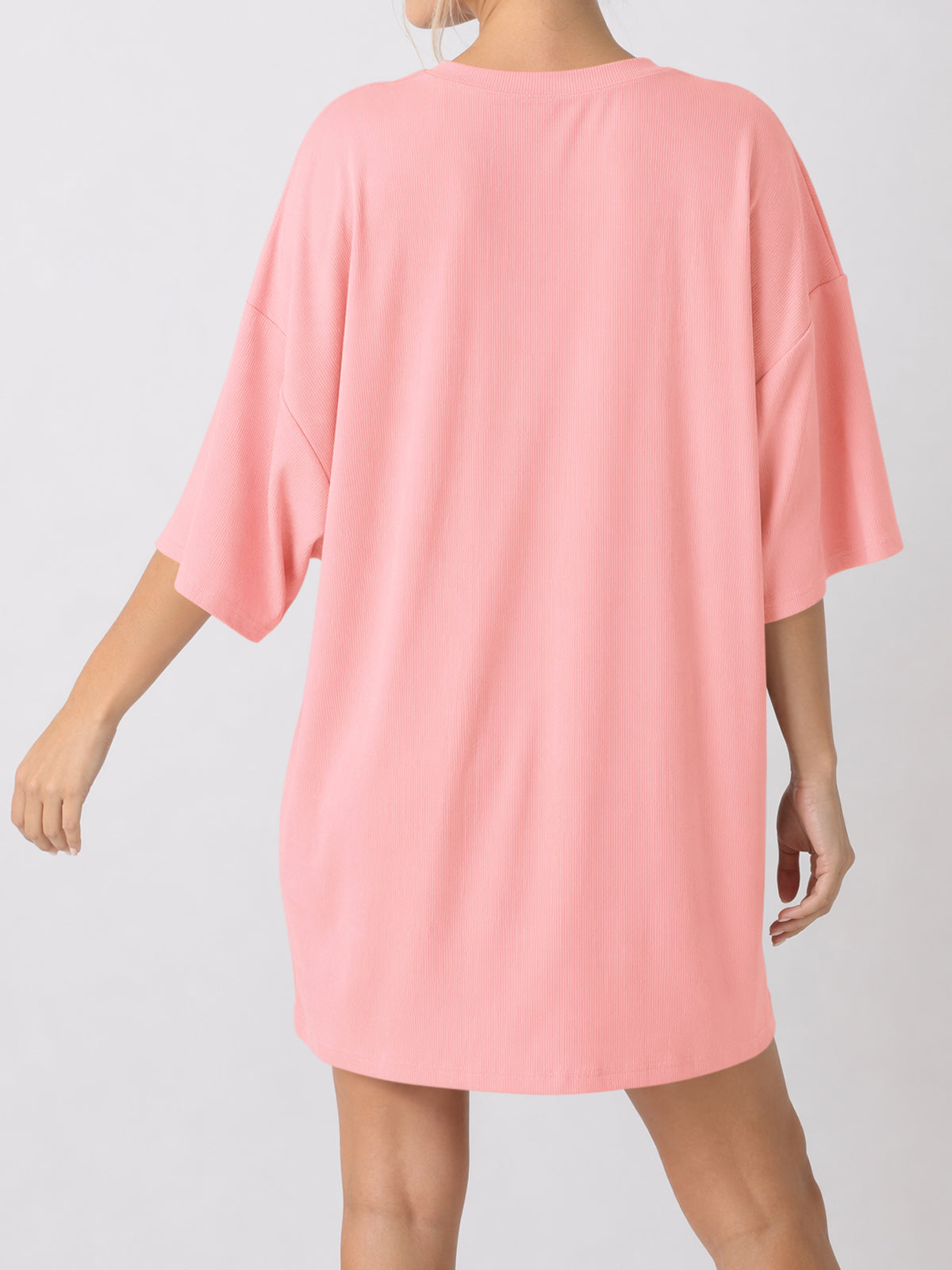 Oversized T-Shirt With Biker Short Lounge Sets - Fisoew