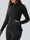 Lightweight Zip Up Stand Collar Jacket - Fisoew
