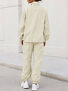 Windbreaker Jacket With Elastic Waist Pants Set