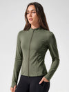 Lightweight Zip Up Stand Collar Jacket