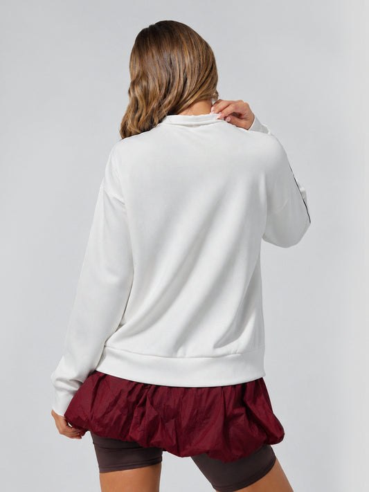 Long Sleeve Zipper Knitted Sweatshirts - Fisoew