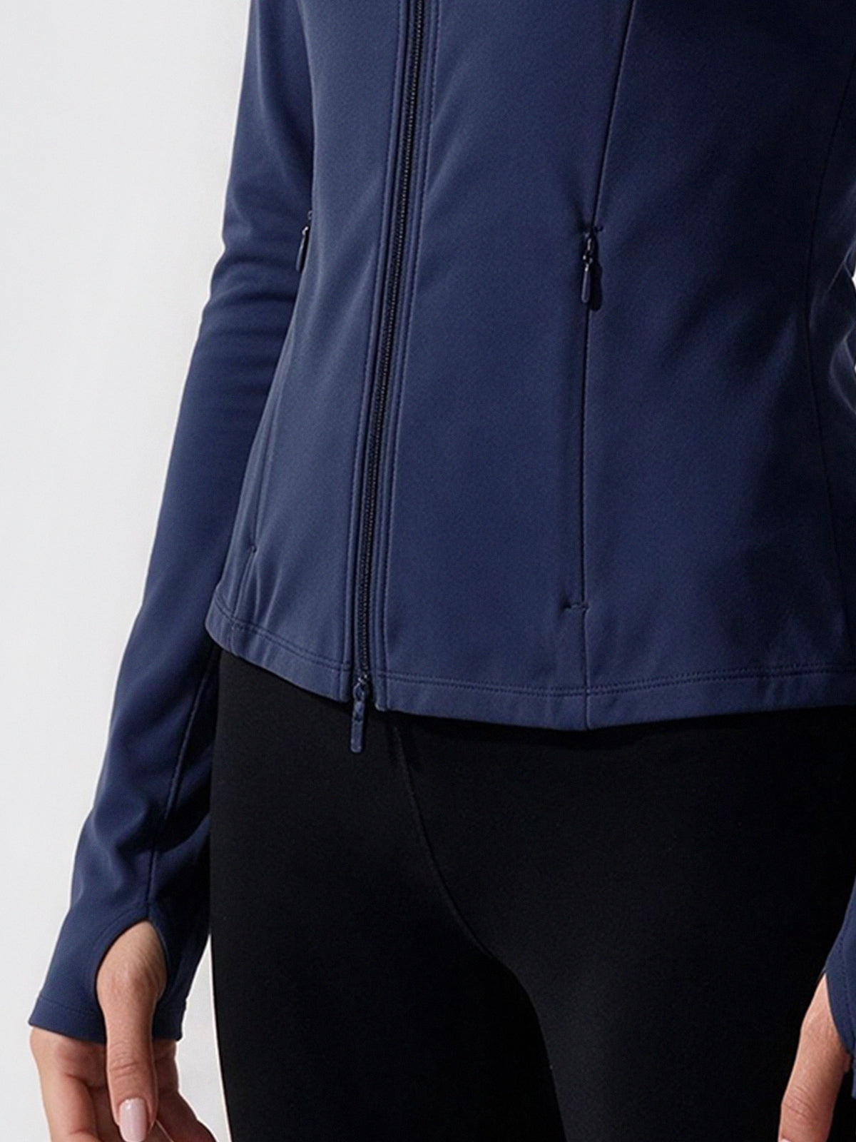Lightweight Zip Up Stand Collar Jacket - Fisoew