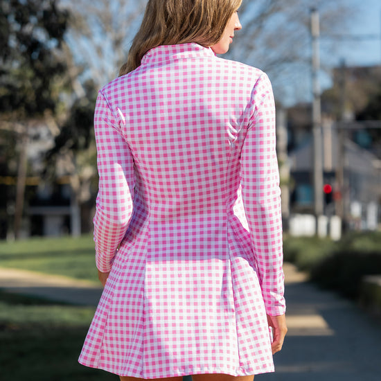Plaid A-line with Built-In Mini Dresses - Fisoew