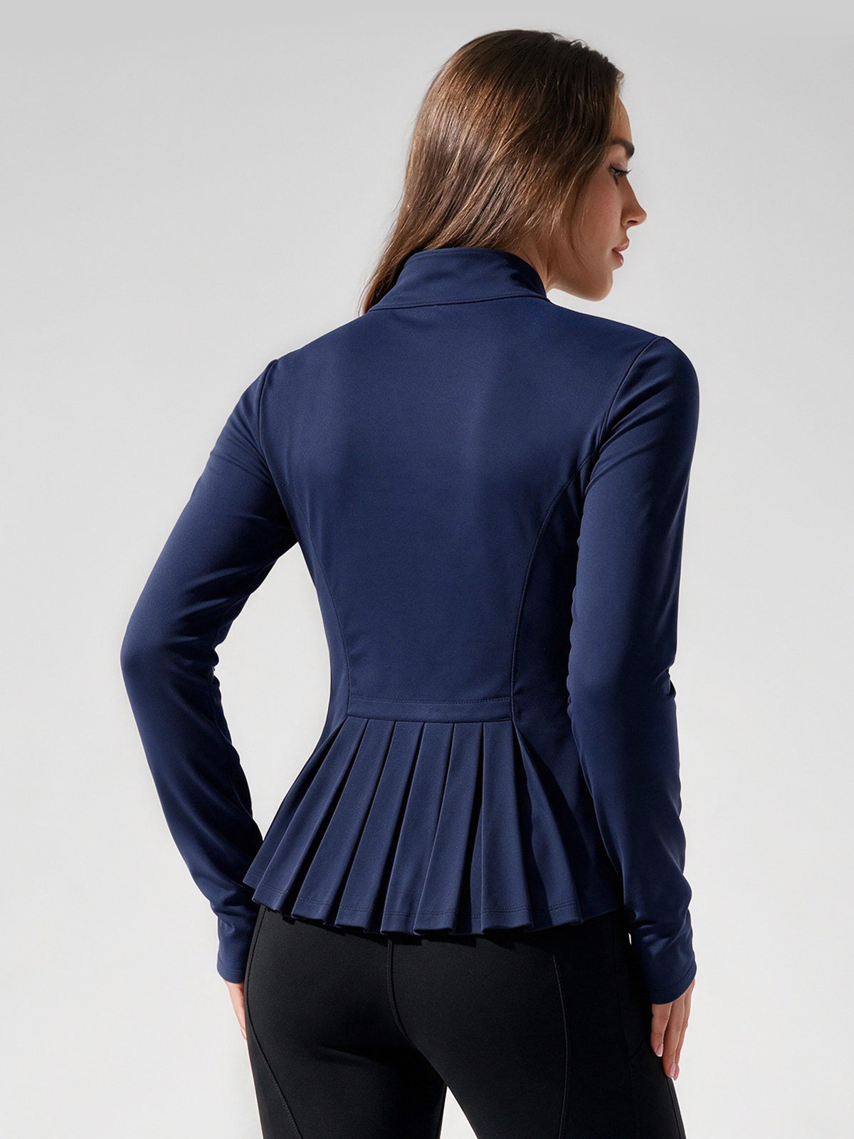 Lightweight Zip Up Stand Collar Jacket - Fisoew