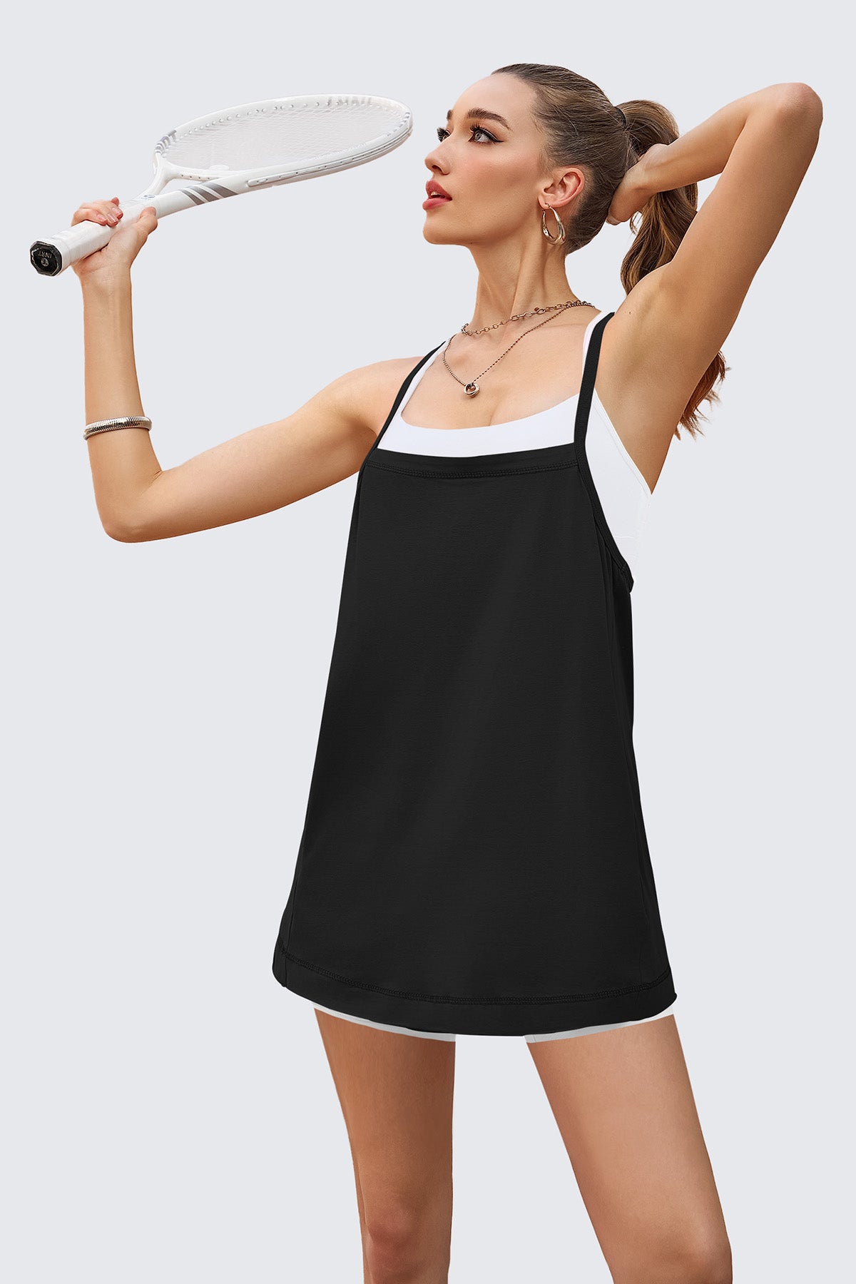 Fisoew Womens Black Workout Tank Tops
