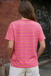 Crew Neck Striped Short Sleeve T-Shirts