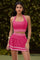 Womens Pink 2 Piece Tennis Skirt Sets Fisoew - Fisoew