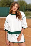 Womens White High Waisted Tracksuits Fisoew - Fisoew