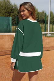 Womens Green High Waisted Tracksuits Fisoew - Fisoew