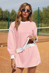 Womens Light Pink High Waisted Tracksuits Fisoew - Fisoew