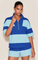 Womens Blue 2 Piece Outfits Striped Sets Fisoew - Fisoew