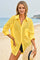 Womens Yellow Hollow Out Swimsuit Fisoew - Fisoew